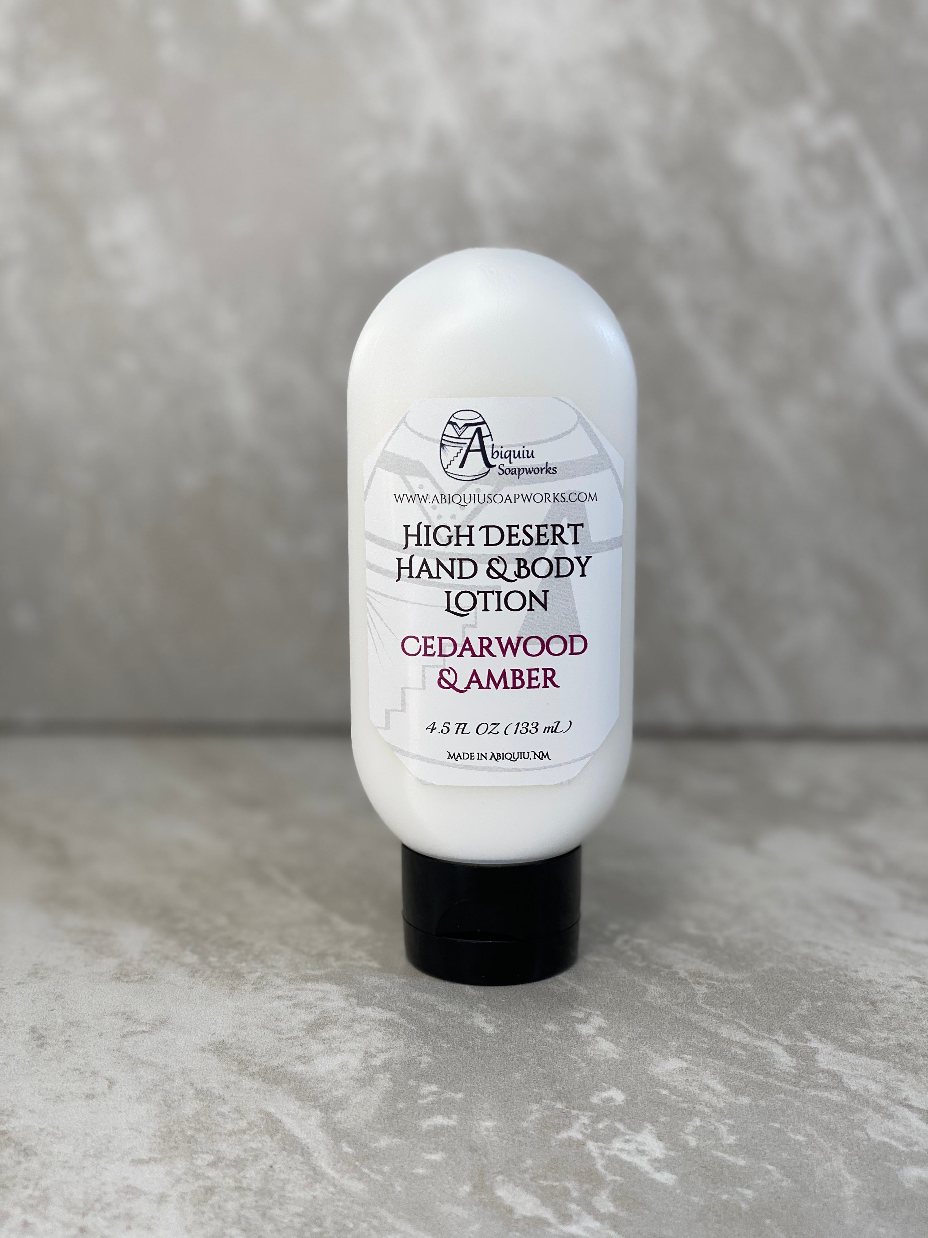 High Desert Hand & Body Cedarwood & Amber Lotion