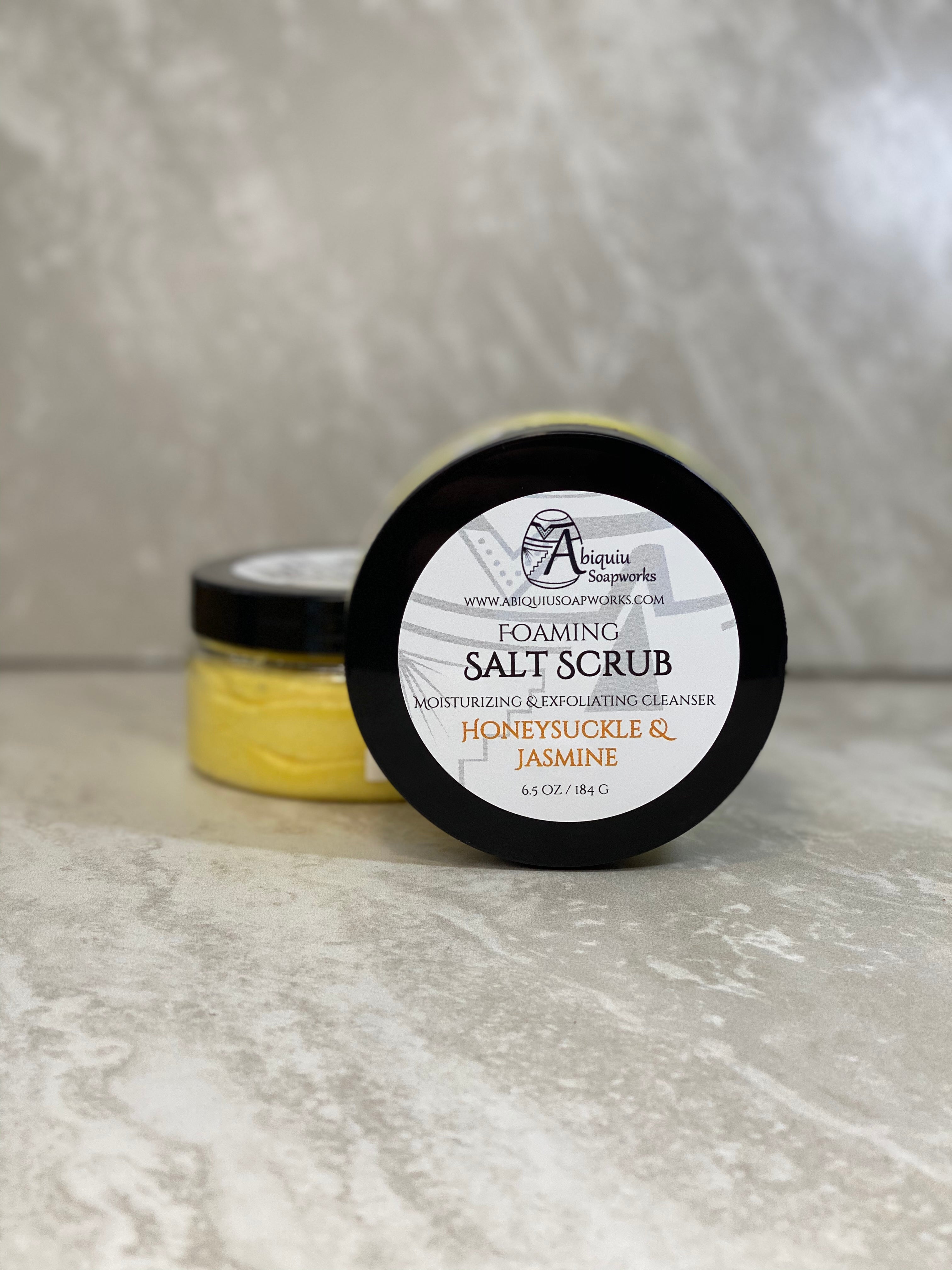 Honeysuckle & Jasmine Foaming Salt Scrub